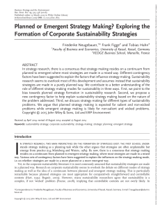 Strategy and Sustainability journal article