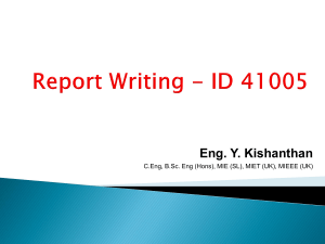 Report Writing - ID 41005 - L1