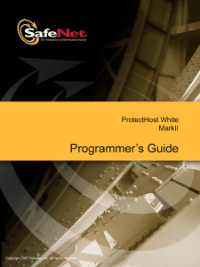 04 PHW mark II programmers guide SafeNet PN003198 002 RevD