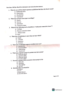 Histology mid term