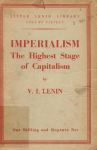 Imperialism - The Highest Stage of Capitalism