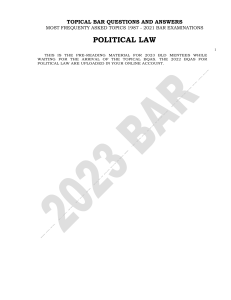 2023 PACKAGE A PRE-READING IN POLI