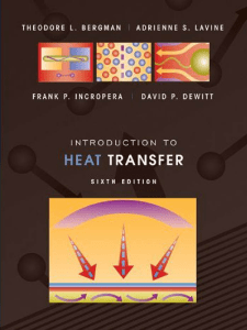 Introduction to Heat Transfer 6e c.2011 - Bergman, Incropera