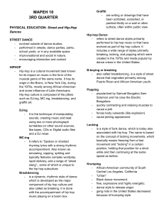 mapeh 10 - 3rd quarter lesson