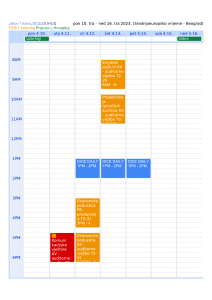 Academic Calendar: Schedule & Events (April 10-16)