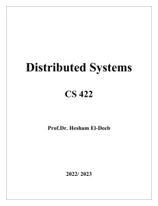 cs422-distributed  systems