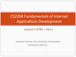 CS2204-Lec02-HTML-Part1