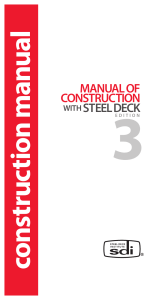 SDI - Manual of Construction With Steel Deck Edition 3