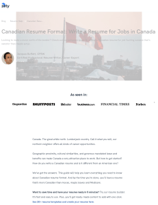 ZETY Canadian Resume Format  Write a Resume for Jobs in Canada