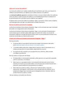 Normas de Auditoría: NAGA y Auditoría Interna