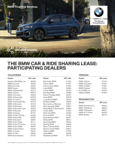 BMWFS CARS Participating Dealer List PDF 12.4.17