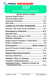 737 Quick Reference Handbook Index | Flight Crew Operations