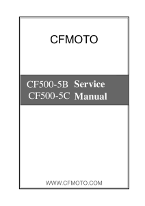 CFMoto ATV CF500-5B, CF500-5C. Service Manual.English.2009