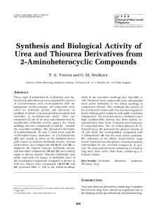 Synthesis and biological activity of urea and thiourea derivatives from 2-aminoheterocyclic compounds