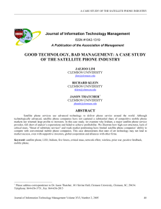 CASE  STUDY FOR TEST DIT2 - DATA COMMUNICATIONS