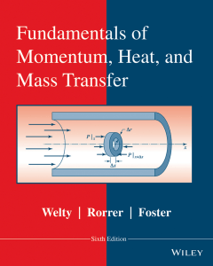 fundamentals of momentum heat and mass transfer sixth edition
