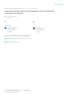 A Systematic Review of Real-Time Deployments of UAV-Based LoRa Communication Network-3