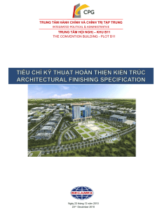 B11 Architectural Finishing Specification 2