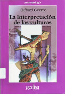 Geertz Clifford La interpretacion de las culturas