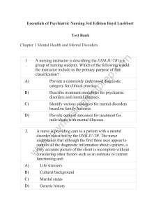 Essentials of Psychiatric Nursing 3rd Edition Boyd Test Bank (2)