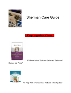 Sherman Care Guide