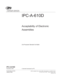 IPC-A-610D - Acceptability of Electronic Assemblies -Proposed