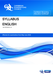 CSEC English AB Syllabus