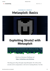 10.Metasploit  Basics