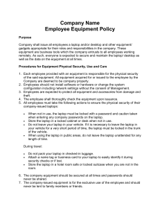 Equipment Policy