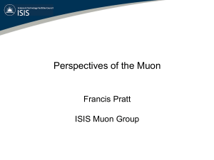 Perspectives of the muon - Francis Pratt