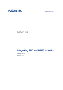 integrating rnc and wbts to netact (1)