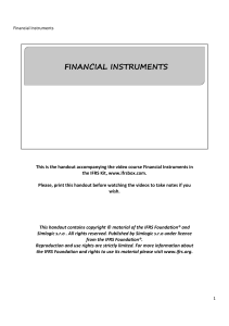 FinancialInstruments Handout