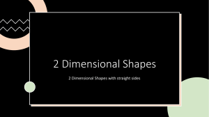 2 Dimensional Shapes