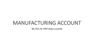 MANUFACTURING ACCOUNT