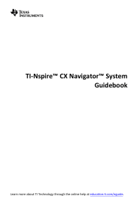 TI-Nspire CX Navigator Guidebook EN