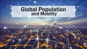 globa lpopulation andmobility