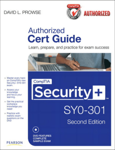 CompTIA Security+ SY0-301 Cert Guide