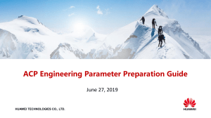 ACP Engineering Parameter Preparation Guide