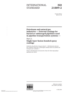 ISO 21809-2: External Pipeline Coatings Standard