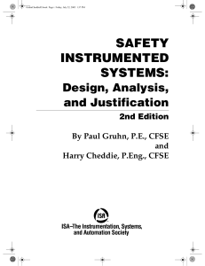 Safety Instrumented Systems - Design, Analysis, and Justification (2nd Edition)