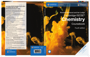 cambridge igcse chemistry coursebook (fourth edition) 