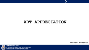 Art Appreciation Prelim Lesson 2