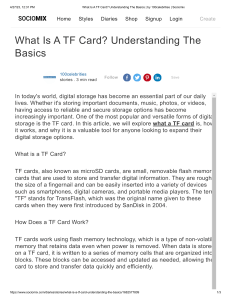 what is a tf card