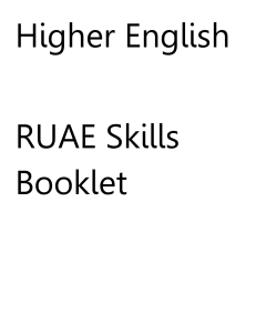 Higher-English-RUAE-Question-Types-Booklet