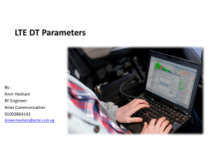 LTE DT Parameters