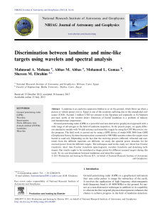 Discrimination between landmine and mine-like targets using wavelets and spectral analysis
