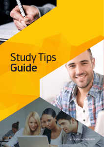 Study Tips Guide