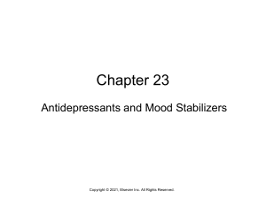 Chapter 023 Antidepressants and Mood Stabilizers