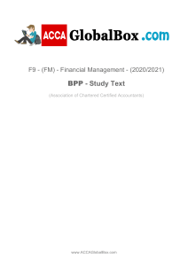 F9 FM KAPLAN Study Text 2020-21 by www.ACCAGlobalBox.com