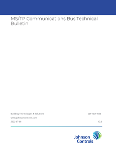 MSTP Communications Bus Technical